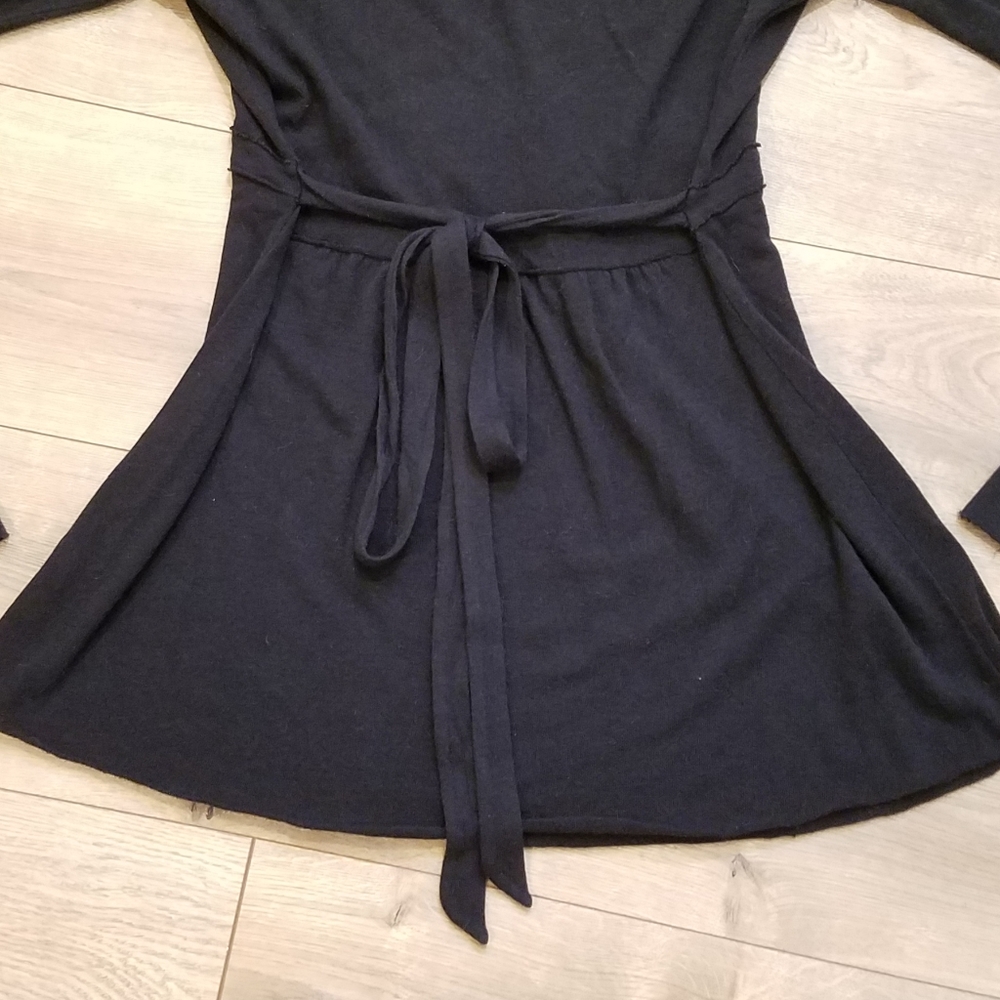 Free People Deep VNeck Long Sleeve Top Black {Med} - Picture 5 of 11